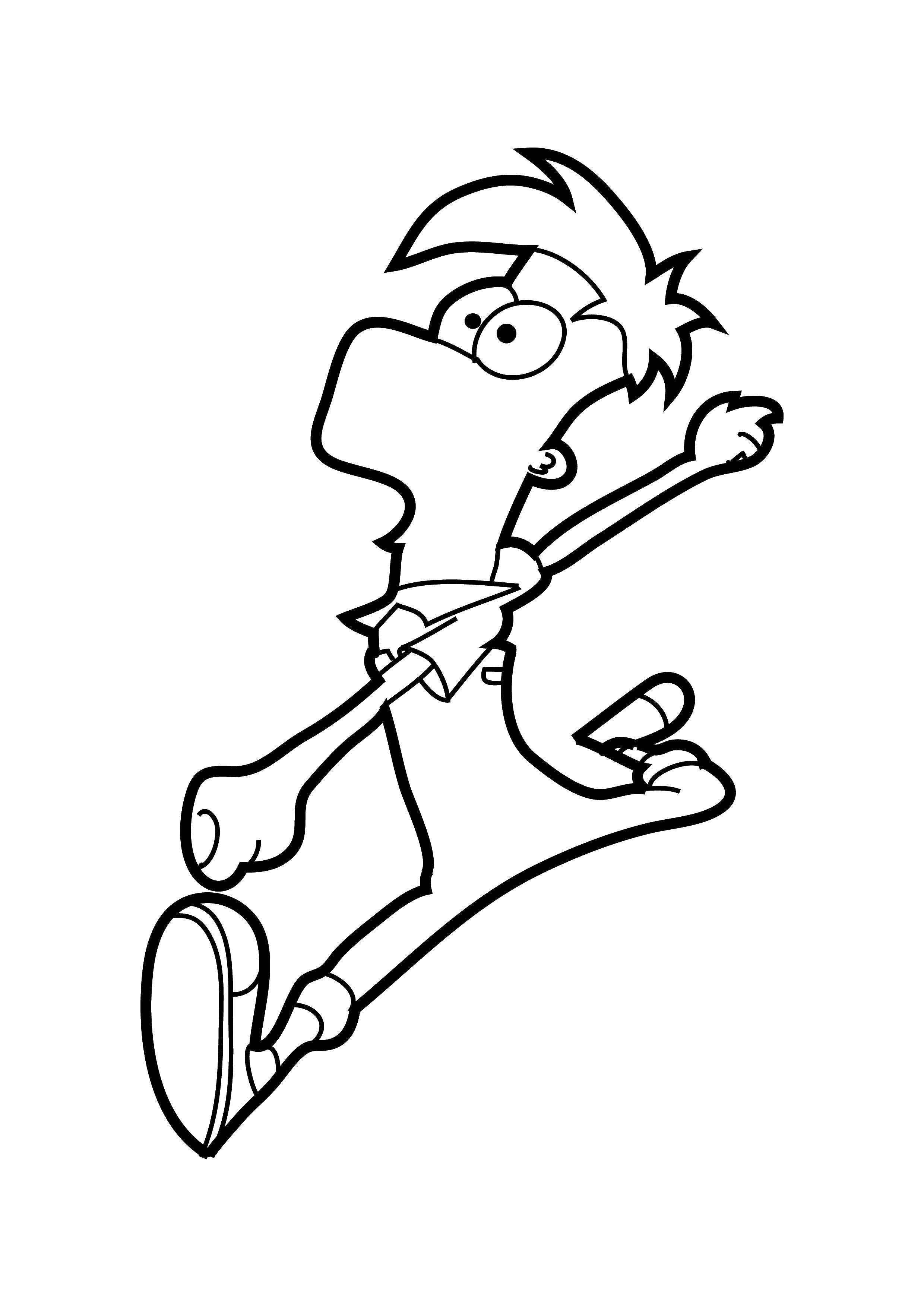 Online coloring pages and coloring ferb phineas and ferb