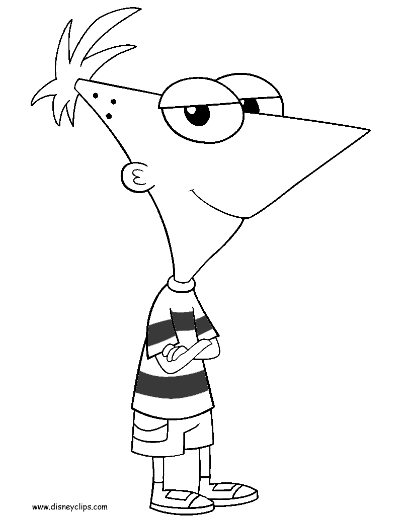 Phineas and ferb coloring pages