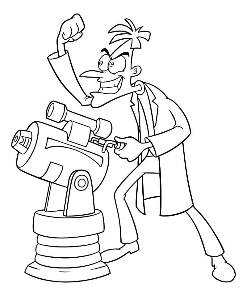 Phineas and ferb coloring pages printable for free download