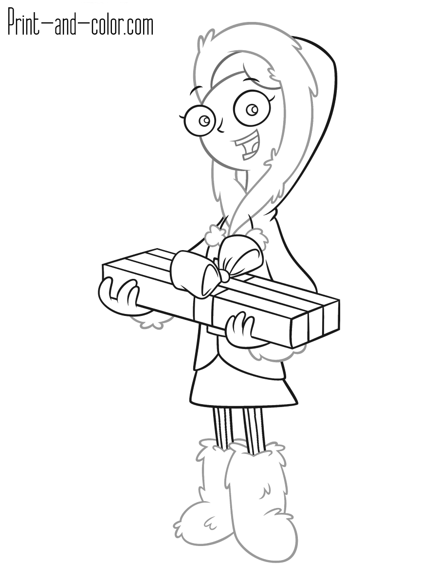 Phineas and ferb coloring pages print and color