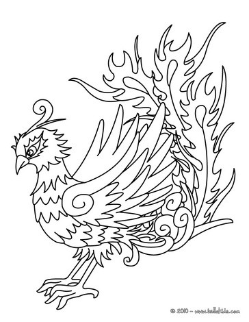 Phoenix coloring pages
