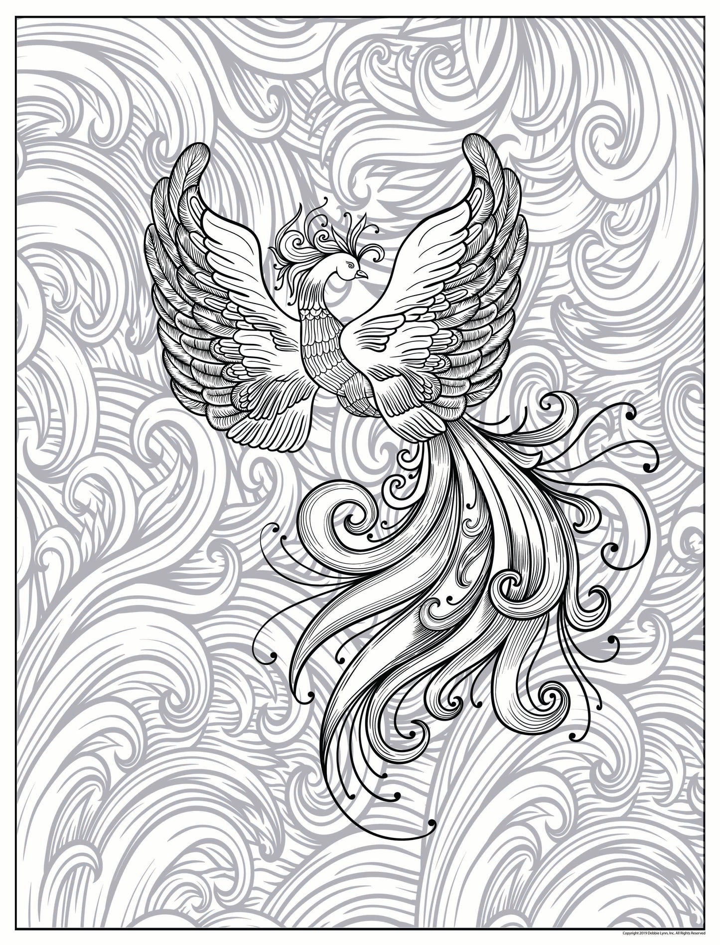 Phoenix personalized giant coloring poster x â debbie lynn