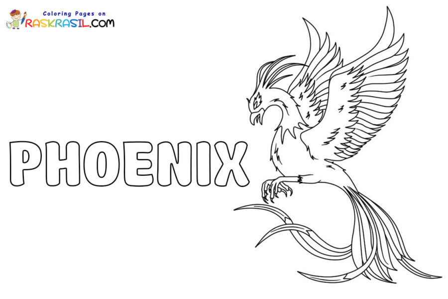 Phoenix coloring pages