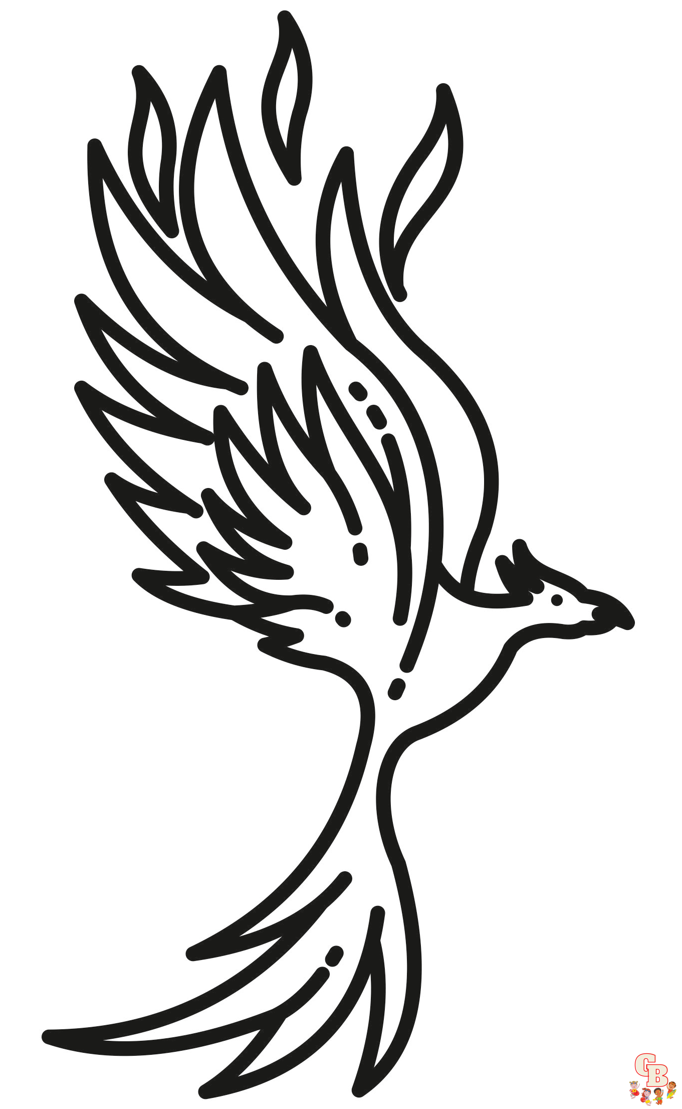 Phoenix coloring pages printable free and easy for kids