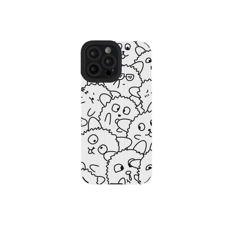 Cute white funny sheep phone case cover for iphone pro max â touchy style