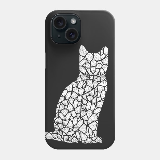 Crazy cat lady coloring page diamonds crystals gemstones