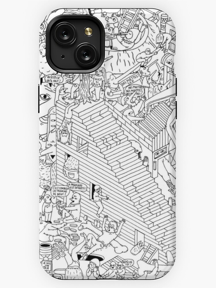 Adult coloring page iphone case by yuna