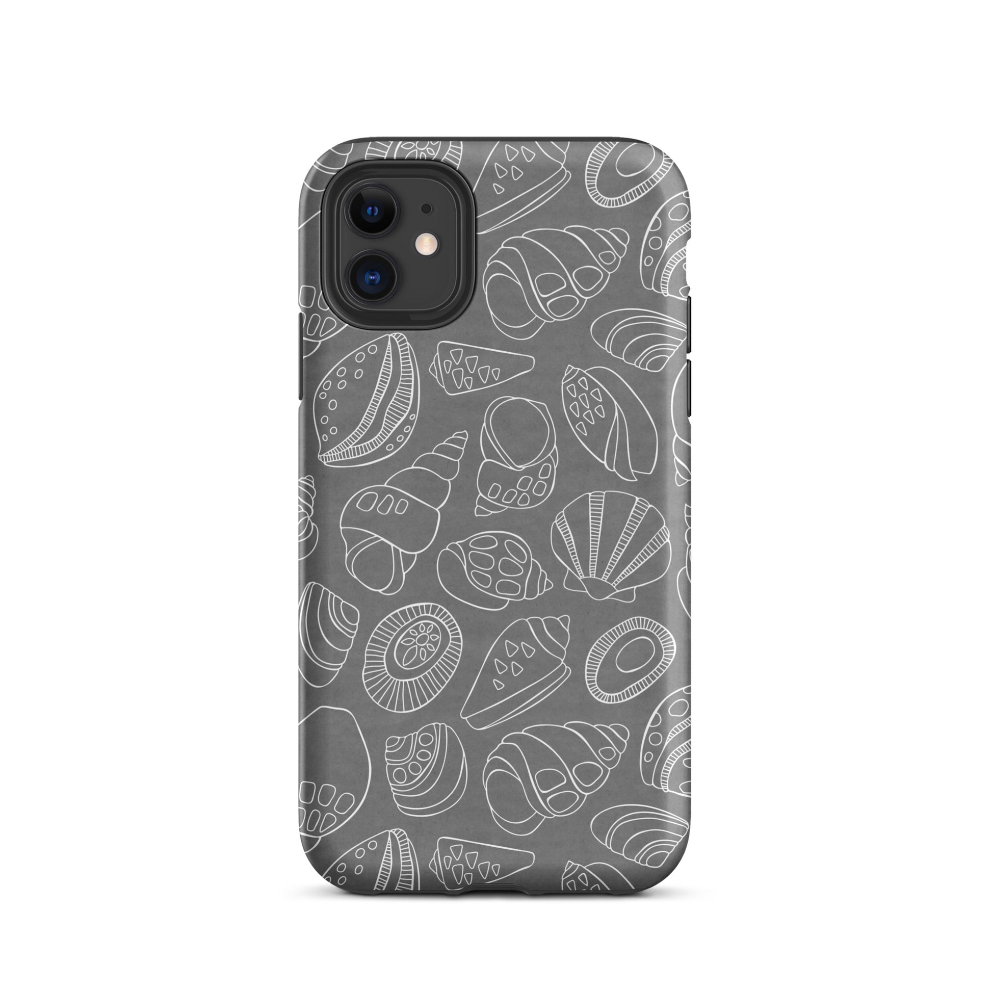 White shells grey