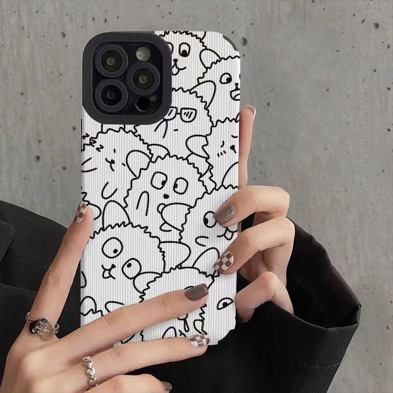 Cute white funny sheep phone case cover for iphone pro max â touchy style