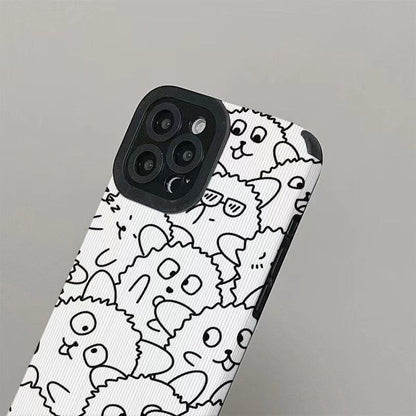 Cute white funny sheep phone case cover for iphone pro max â touchy style