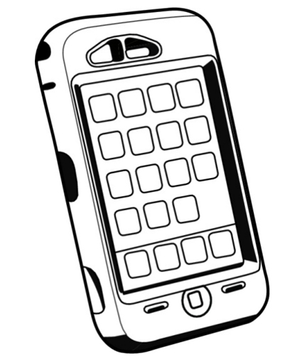 Colouring for kids cell phones coloring pages