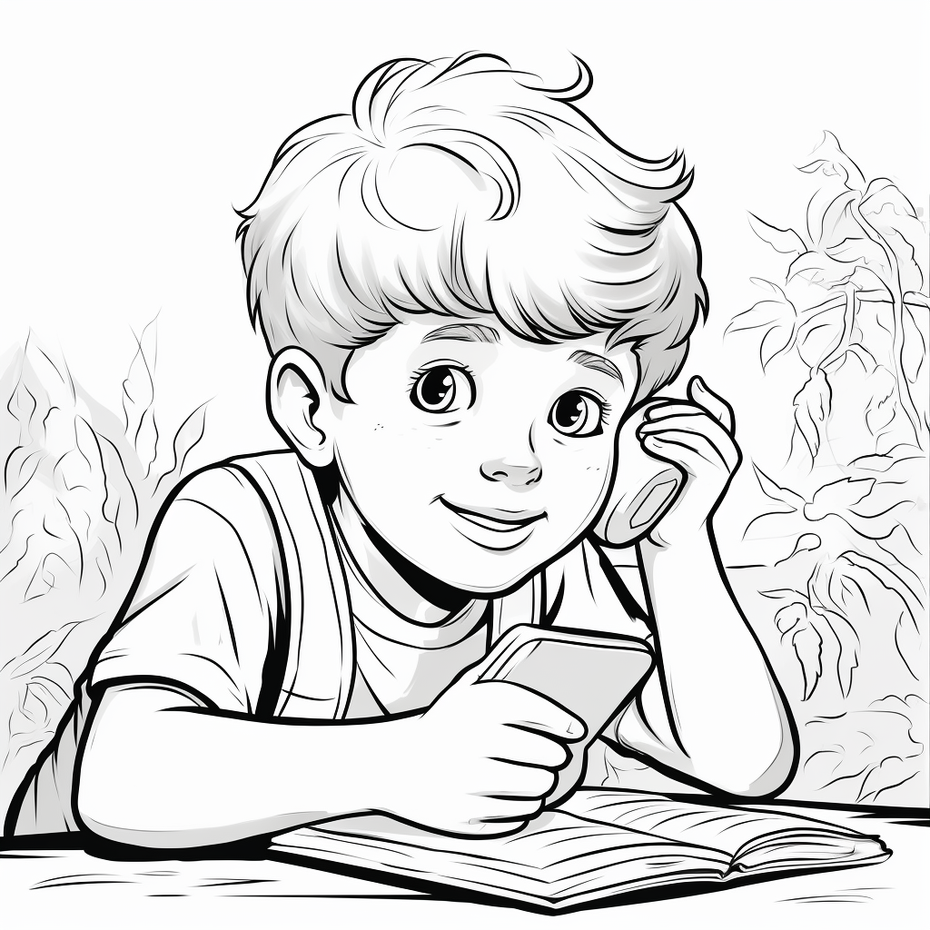 Phone coloring pages