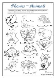 Phonics animals