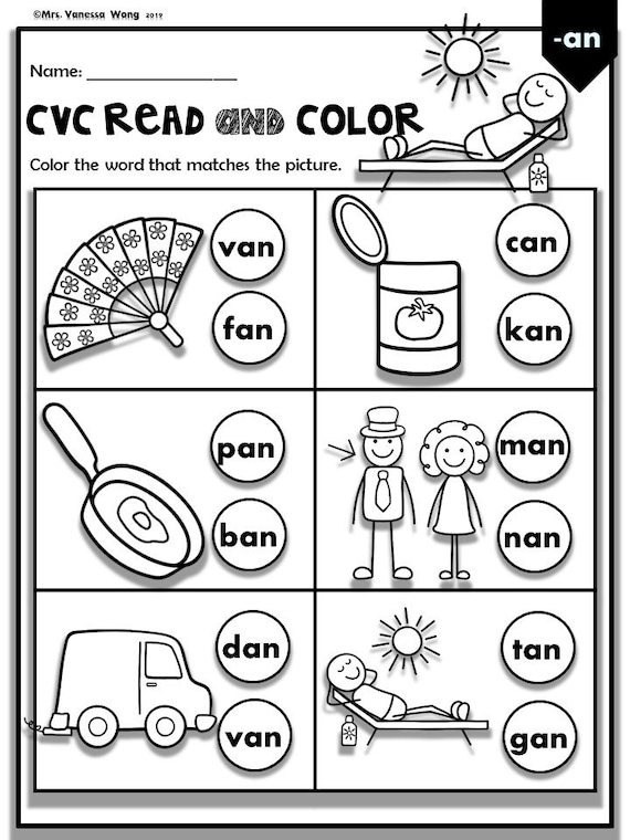 Phonics worksheets