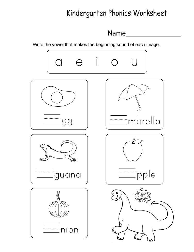 Kindergarten phonics