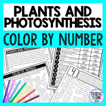 Plants and photosynthesis color by number