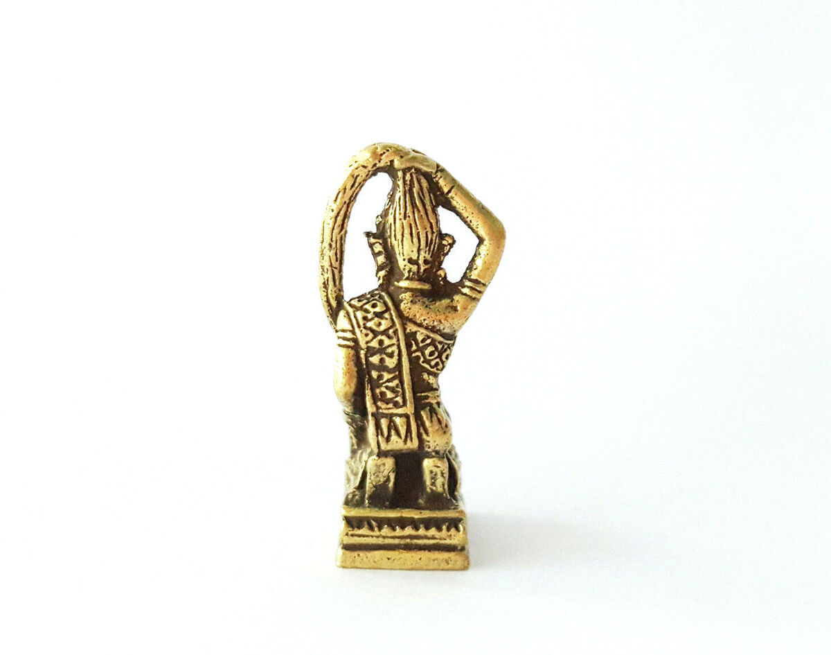 Phra mae thorani statue vasundhara goddess thai amulet protect magic brass tiny