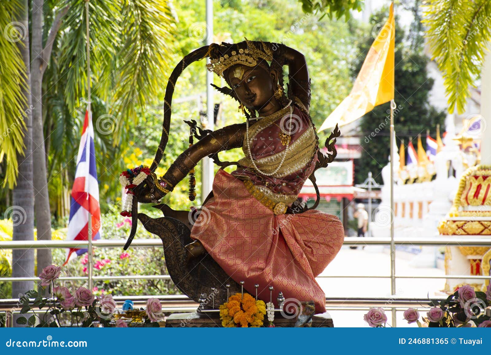 Phra mae thorani stock photos