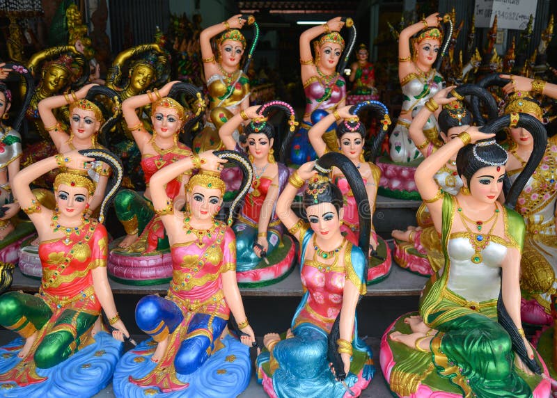 Phra mae thorani stock photos