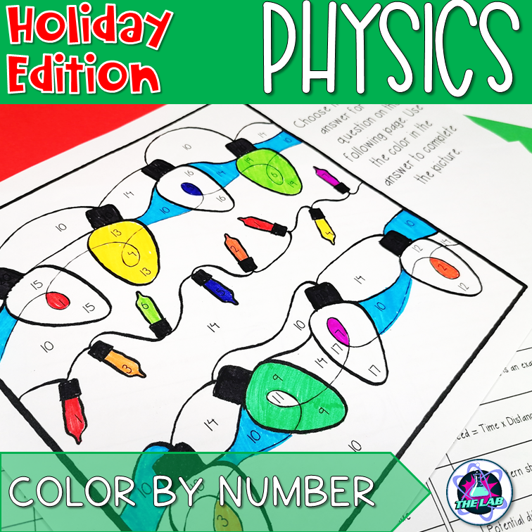 Physics review activity holiday science