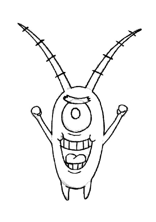 Picture of plankton coloring page