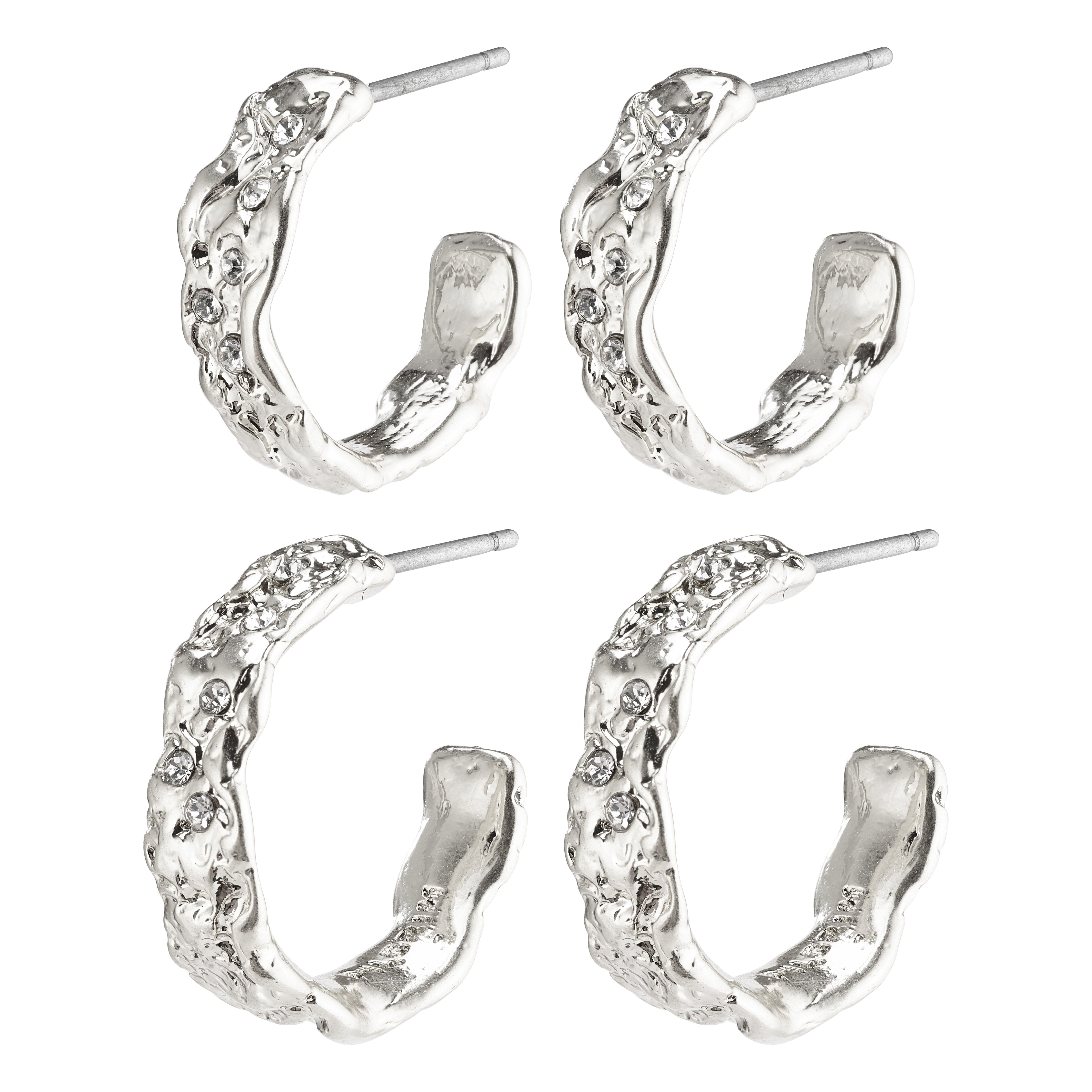 Pauline crystal hoop earrings