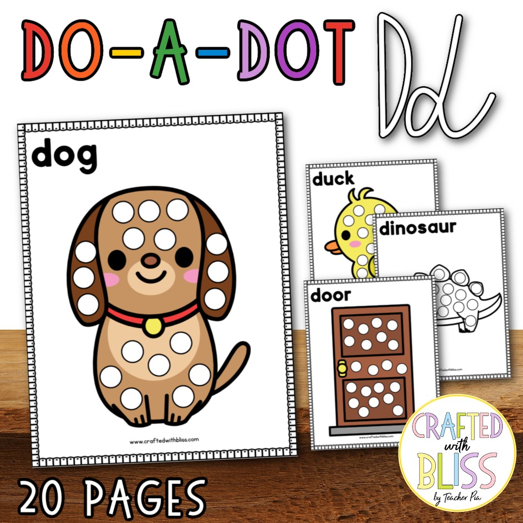 Pages alphabet dot markers mega bundle do