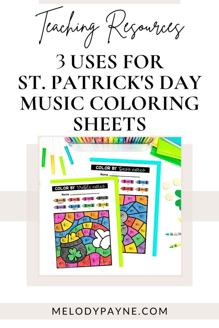 Piano coloring pages for st patricks day archives