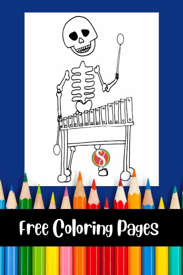 Free music coloring pages â stevie doodles
