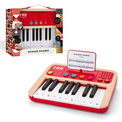 Fao schwarz stage stars portable piano and synthesizer