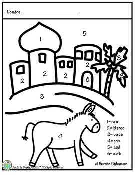 Mi burrito sabanero coloring page in spanish teaching vocabulary homeschool programs coloring pages
