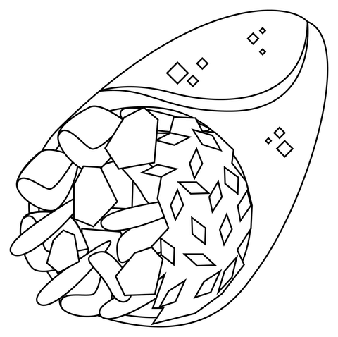 Burrito coloring page free printable coloring pages