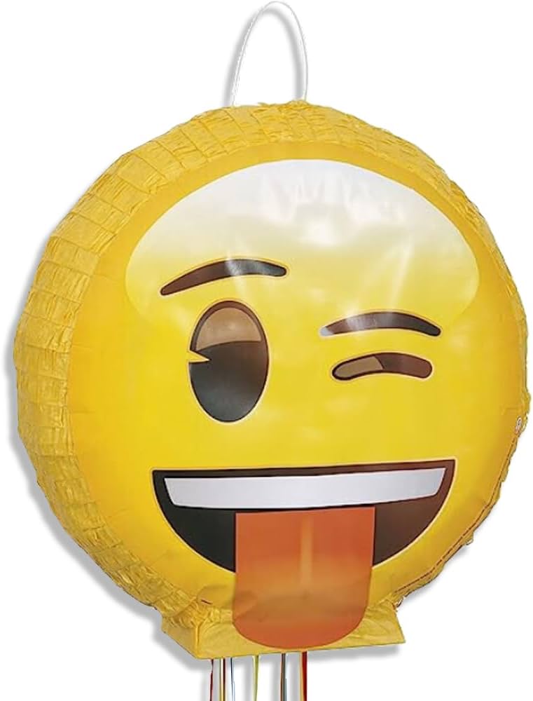 Emoji pull string pinata