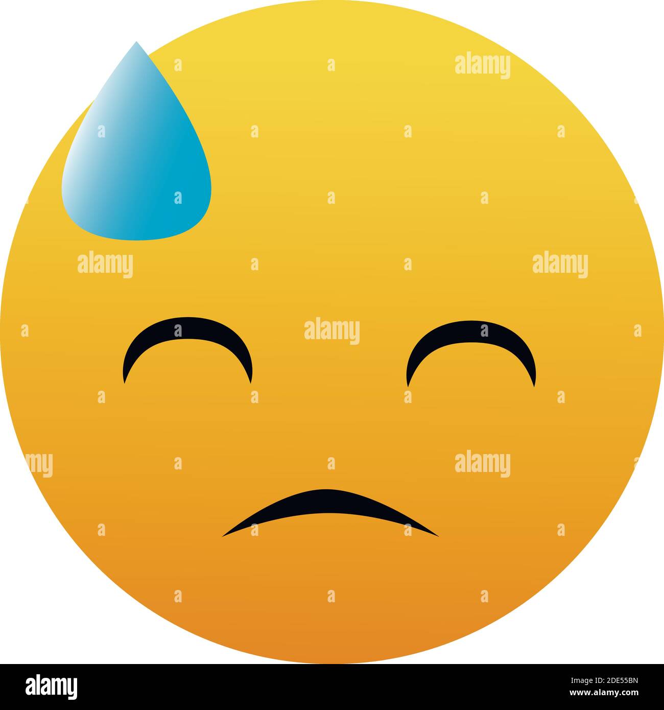 Plain displeased stock vector images