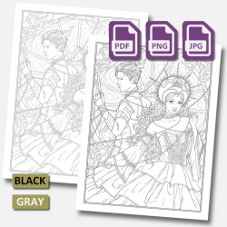 Pack coloring pages