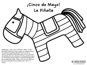 Cinco de mayo craft activity no prep video links included tpt