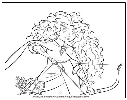 Free printable merida coloring pages merida activity sheets and brave party invitations featuring meâ coloring pages love coloring pages disney coloring pages