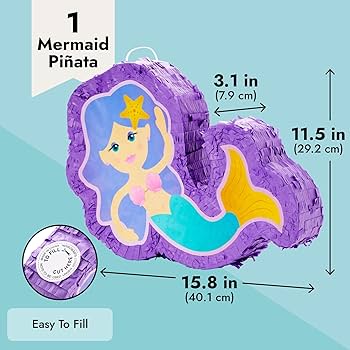 Mermaid pinata for girls under the sea birthday party decorations small x x in toys games