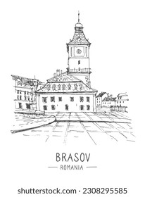 White tower brasov over royalty