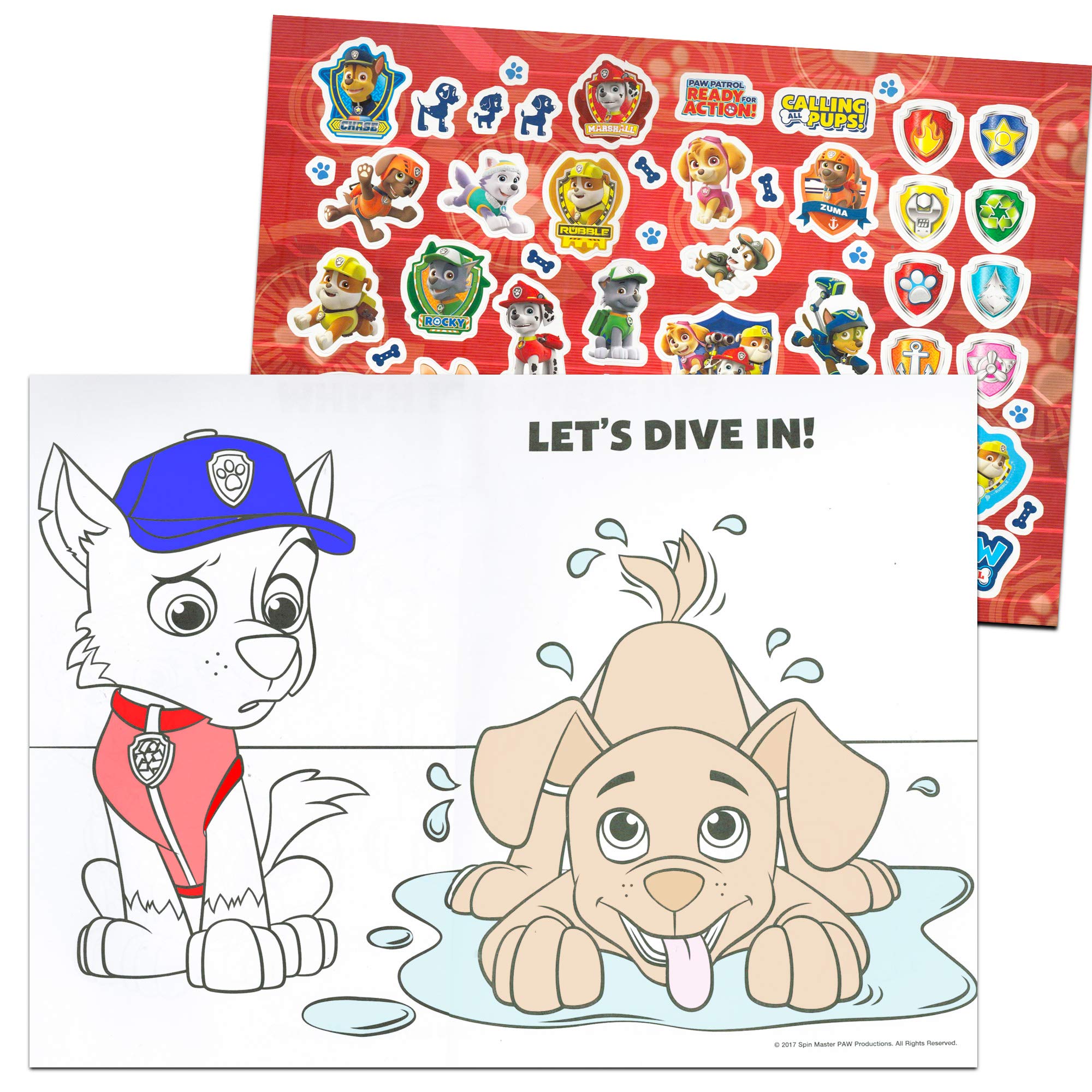 Paw patrol coloring and activity giant floor pad