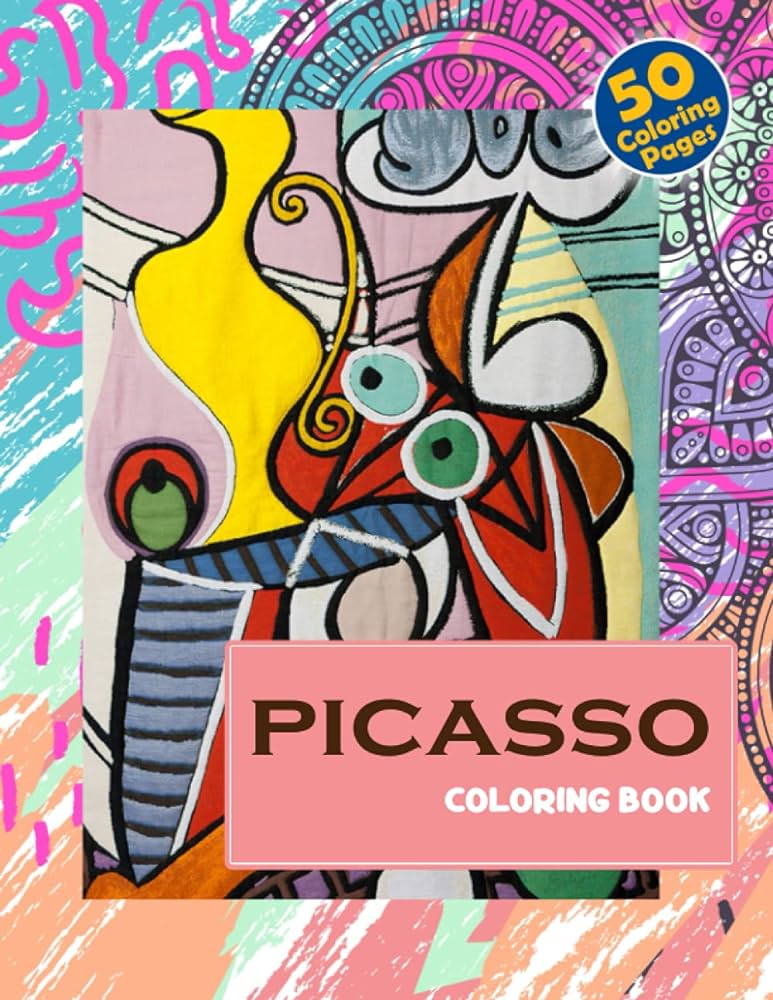 Picasso coloring book artistic coloring book for fan of all ages for relaxation and stress relief brown daniel books