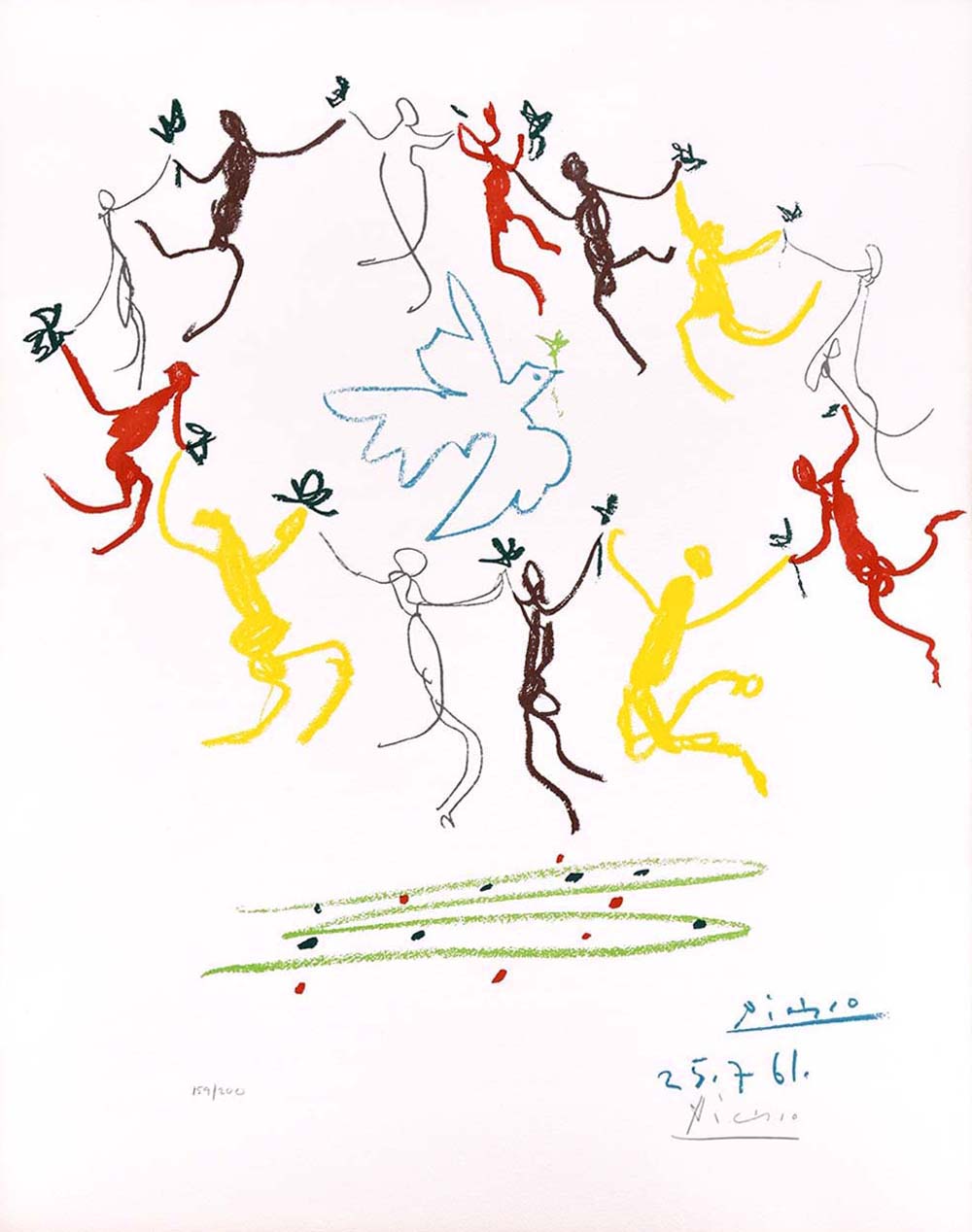Pablo picasso la ronde de la jeunesse the youth circle lithograph s