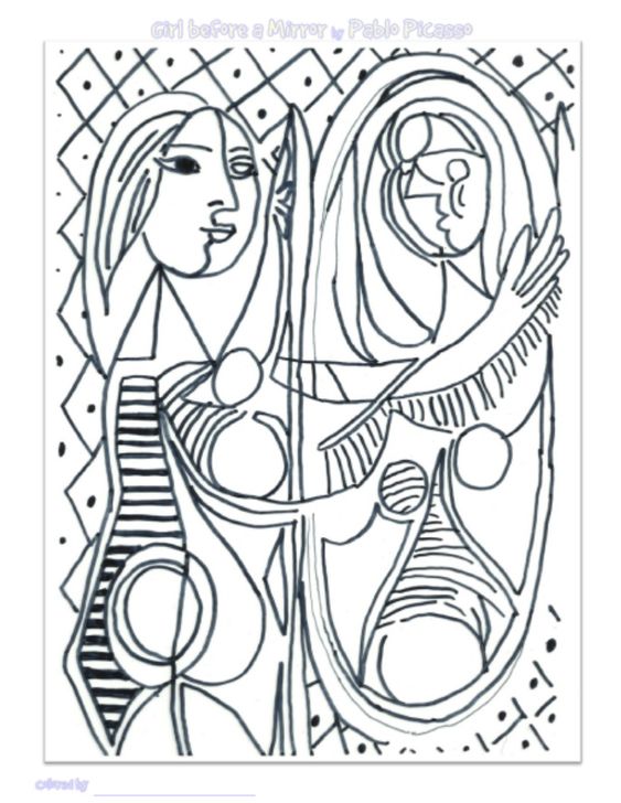 Pablo picasso coloring pages