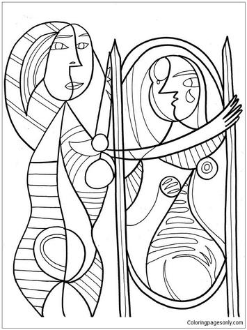 Famous paintings coloring pages