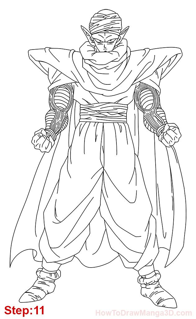Howdrawpiccolodragonballstep dragon ball wallpapers dragon ball artwork dragon ball
