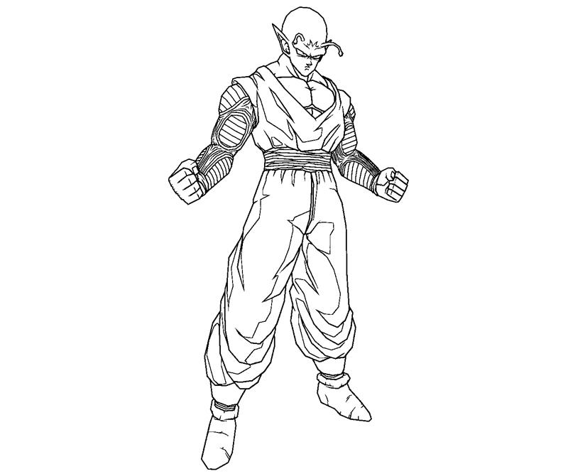Piccolo coloring crafty teenager