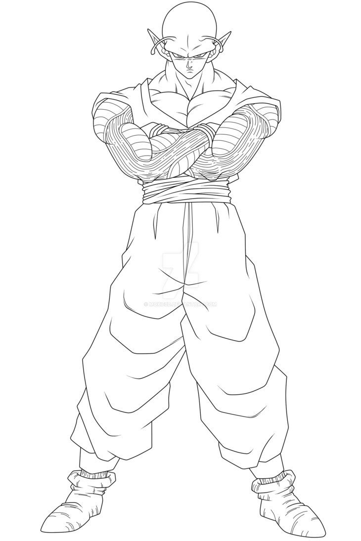 Piccolo lineart by moxied on deviantart dragon ball art goku dragon ball painting dragon ball z