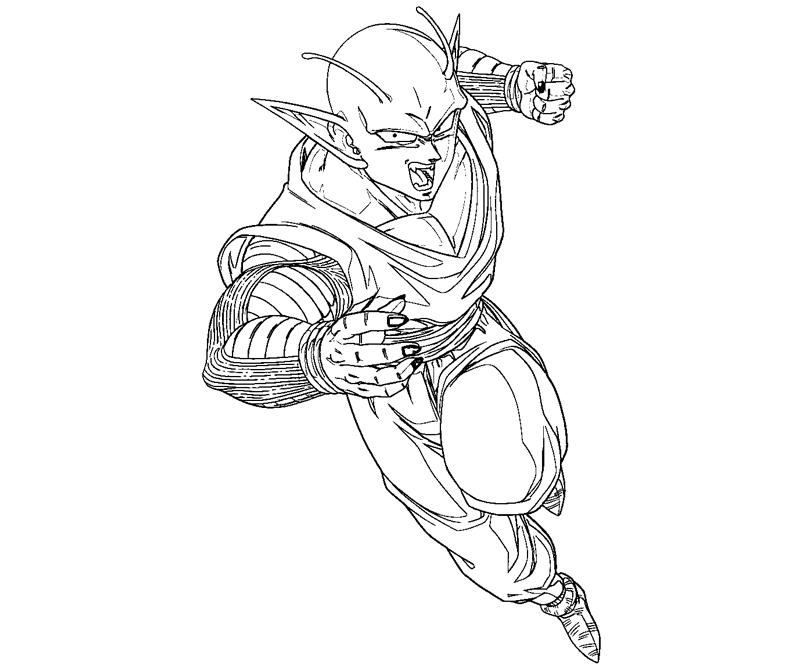 Piccolo coloring crafty teenager