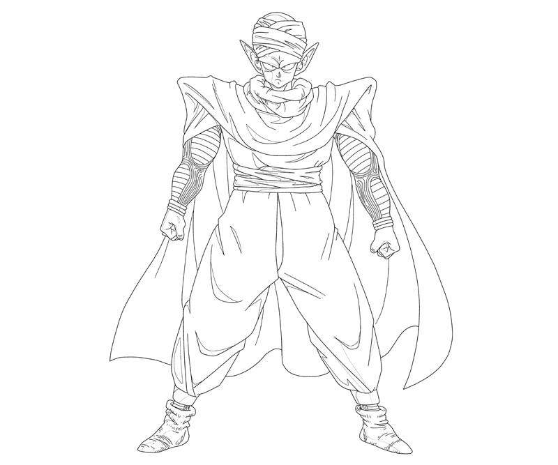 Piccolo coloring crafty teenager
