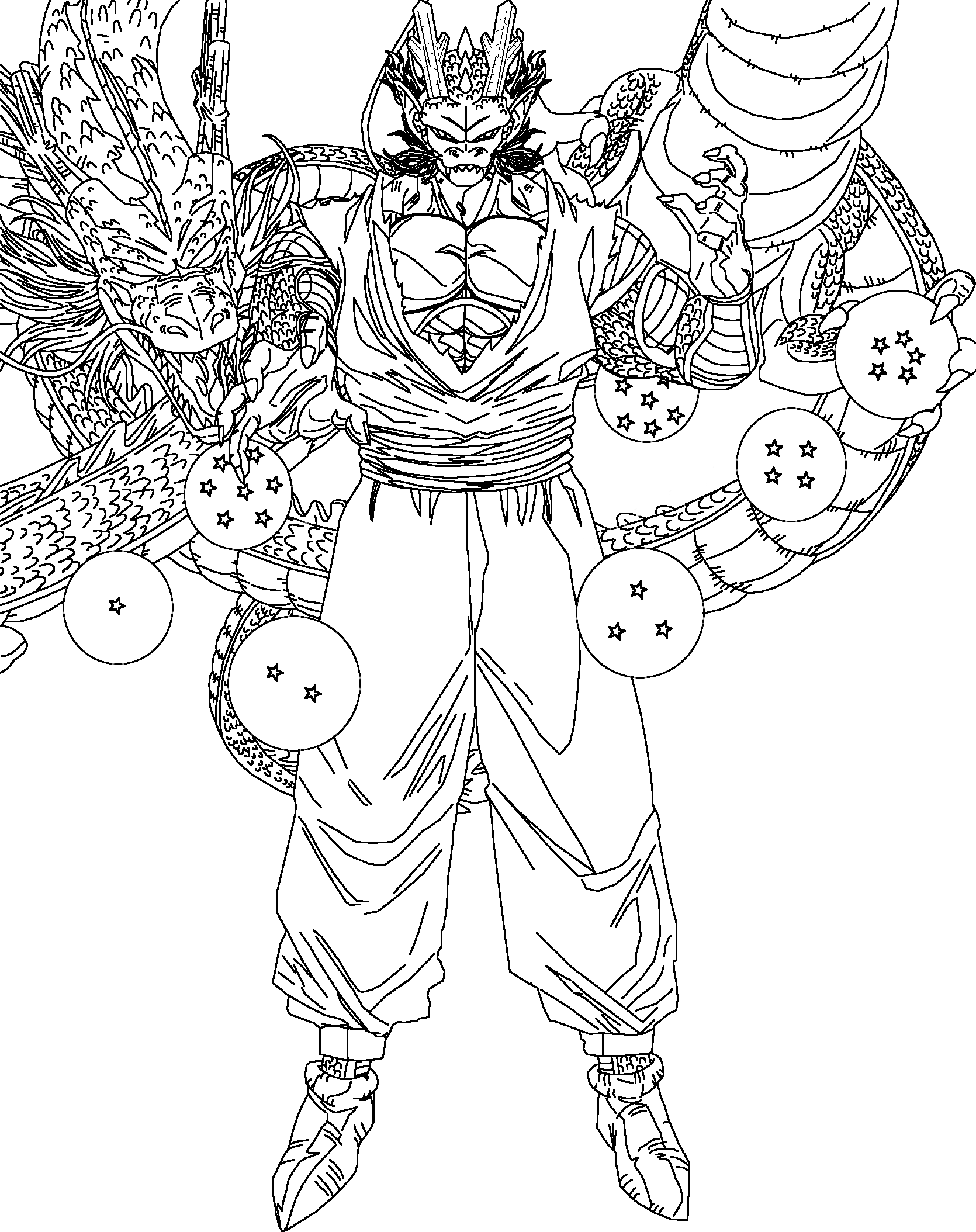 Finished super namekian dragon god piccolo i cant wait color this piece now worked so hard on this one rdragonballsuper